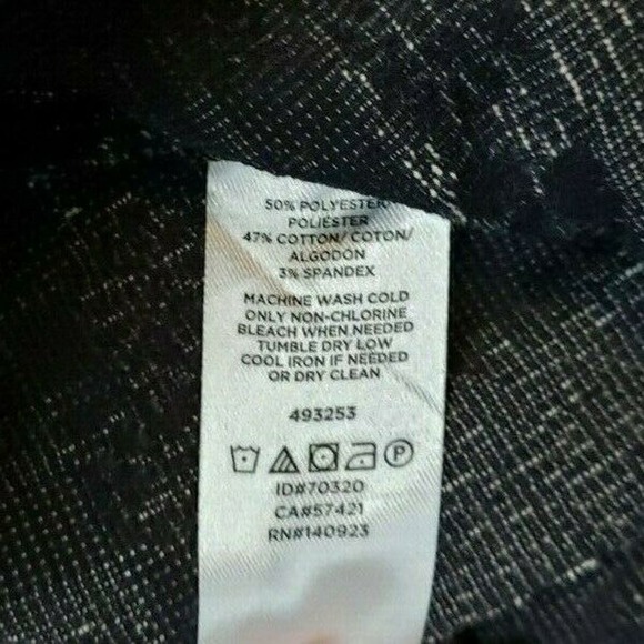 Loft Black and White Tunic Style Top Large Petite (LP) Short Sleeve - Picture 6 of 8